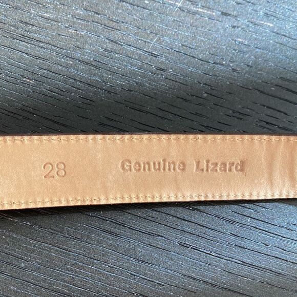 Vicenza Women’s 28 Genuine Lizard Skin Belt Metal Clasp main image 5